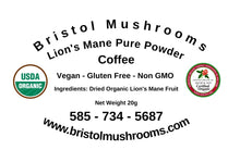 Load image into Gallery viewer, Lion&#39;s Mane Pure Powder Coffee 4oz - Bristol Mushrooms