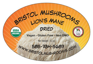Dried Lion's Mane Mushrooms (Hericium erinaceus) - Bristol Mushrooms