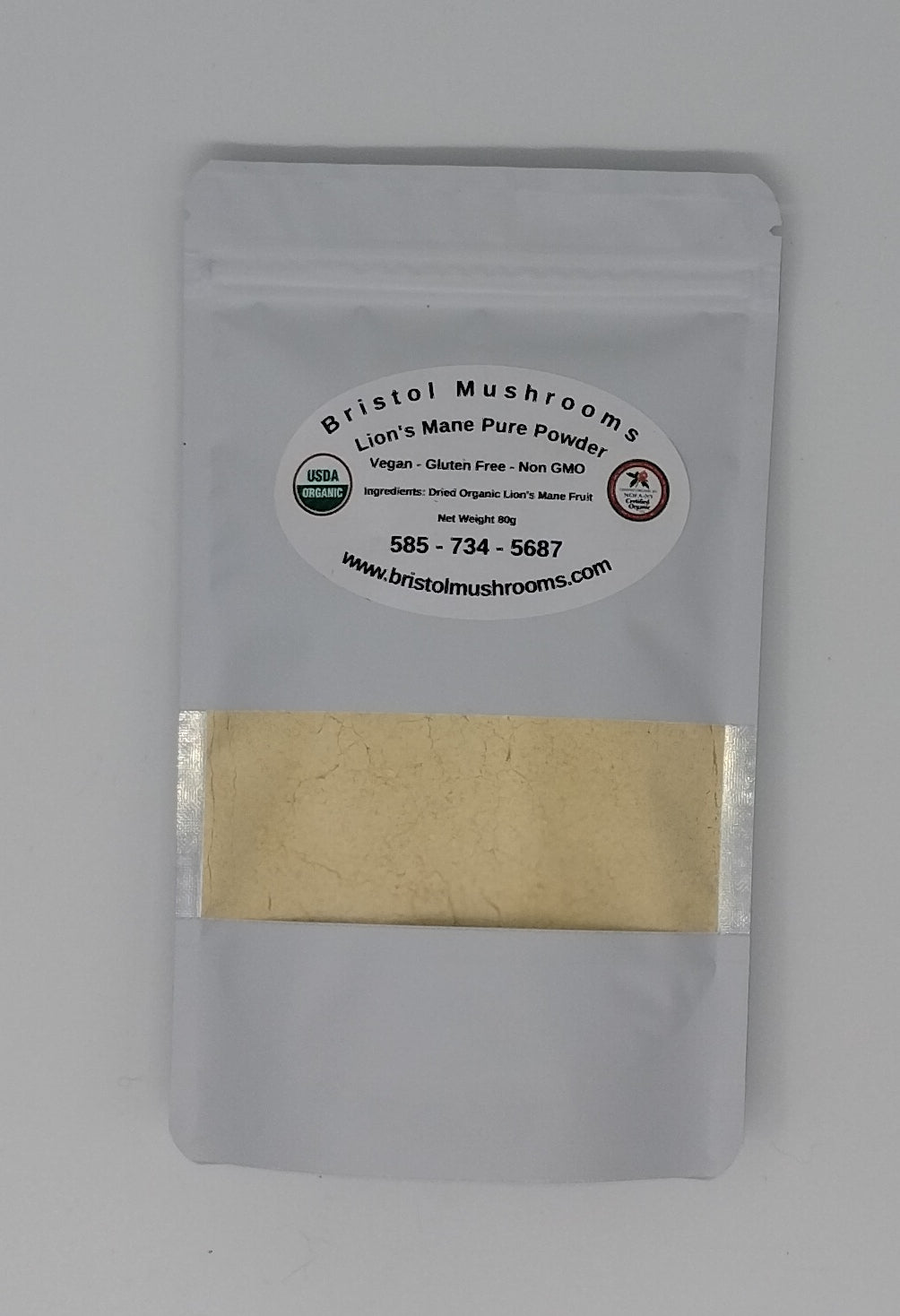 Lion's Mane Pure Powder 80g - Bristol Mushrooms